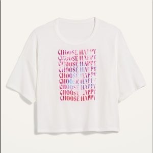 Choose Happy Crop Tee